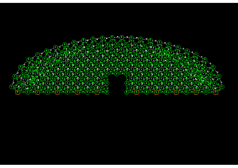 钟祥锡林浩特91跨，1000米长干煤棚网架设计